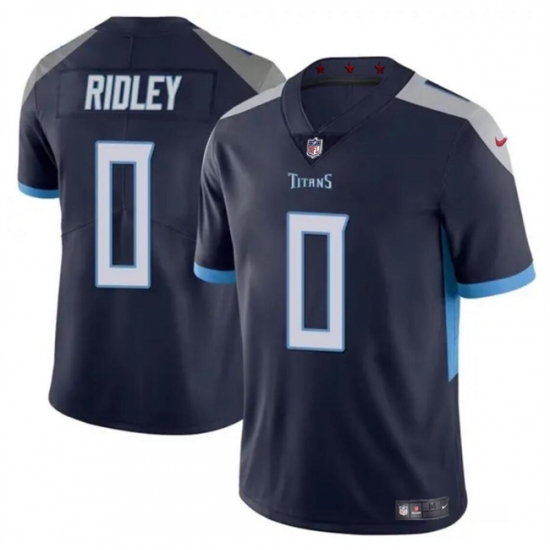 Men's Tennessee Titans #0 Calvin Ridley Navy Vapor Limited Football Stitched Jersey - Ujersey