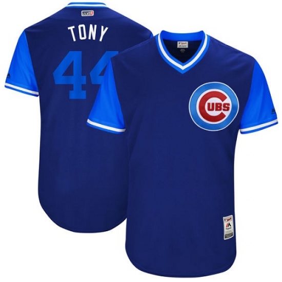 Men's Majestic Chicago Cubs #44 Anthony Rizzo 