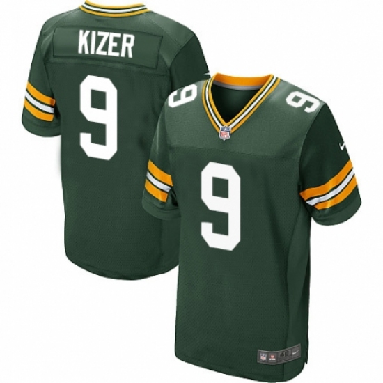 Men's Nike Green Bay Packers #9 DeShone Kizer Elite Green Team Color NFL Jersey - Ujersey