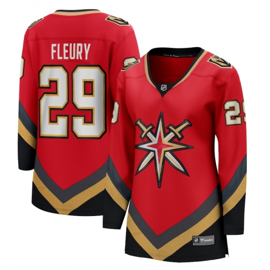 Women's Vegas Golden Knights #29 Marc-Andre Fleury Fanatics Branded Red 2020-21 Special Edition Breakaway Player Jersey - Ujersey