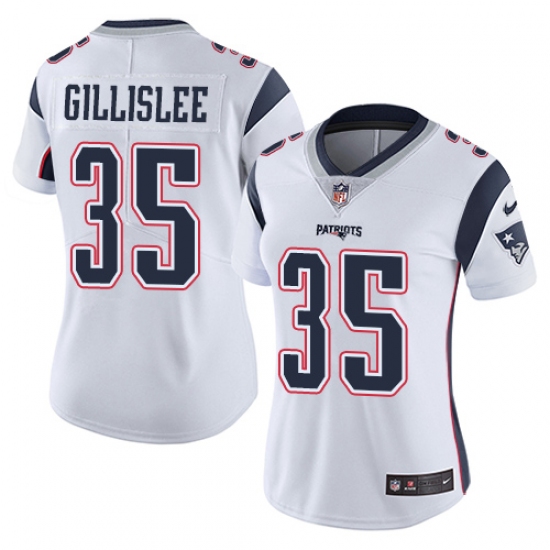 Women's Nike New England Patriots #35 Mike Gillislee White Vapor Untouchable Limited Player NFL Jersey - Ujersey