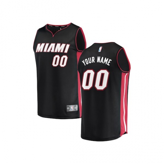 Youth Miami Heat Fanatics Branded Black Fast Break Custom Replica Jersey - Icon Edition - Ujersey