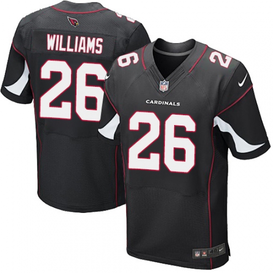 Men's Nike Arizona Cardinals #26 Brandon Williams Elite Black Alternate NFL Jersey - Ujersey