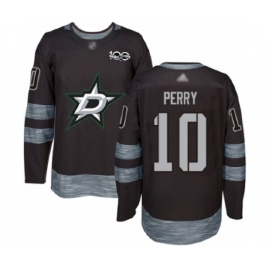 Men's Dallas Stars #10 Corey Perry Authentic Black 1917-2017 100th Anniversary Hockey Jersey