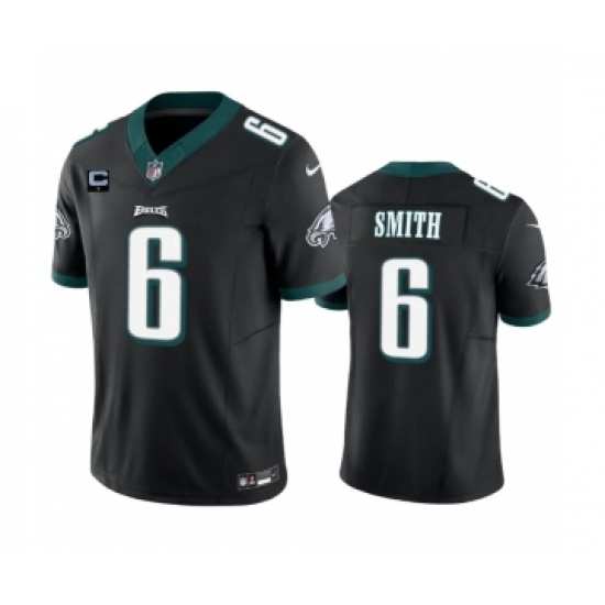 Men's Nike Philadelphia Eagles #6 DeVonta Smith Black 2023 F.U.S.E.1-Star C Vapor Vapor Untouchable Limited Football Stitched Jersey