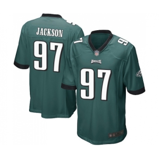 Men's Philadelphia Eagles #97 Malik Jackson Game Midnight Green Team Color Football Jersey - Ujersey