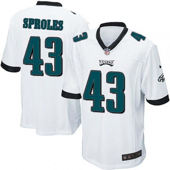 Men's Nike Philadelphia Eagles #43 Darren Sproles Game White NFL Jersey - Ujersey