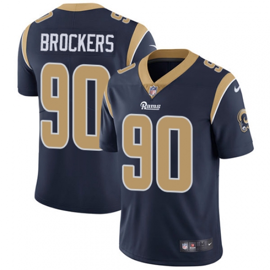 Men's Nike Los Angeles Rams #90 Michael Brockers Navy Blue Team Color Vapor Untouchable Limited Player NFL Jersey - Ujersey