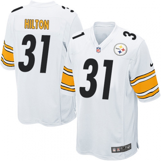 Men's Nike Pittsburgh Steelers #31 Mike Hilton Game White NFL Jersey - Ujersey
