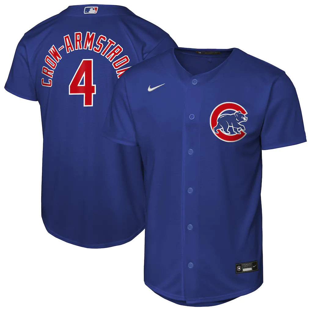 Youth Chicago Cubs Pete Crow-Armstrong Nike Rush Blue Alternate Replica Jersey - ujerseystore
