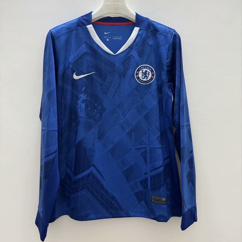 Chelsea Football Jersey Home Long Sleeve Custom Shirt 2025/26 - Ujersey NHL
