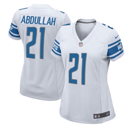 Women's Nike Detroit Lions #21 Ameer Abdullah Game White NFL Jersey - Ujersey