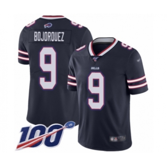 Youth Buffalo Bills #9 Corey Bojorquez Limited Navy Blue Inverted Legend 100th Season Football Jersey - Ujersey