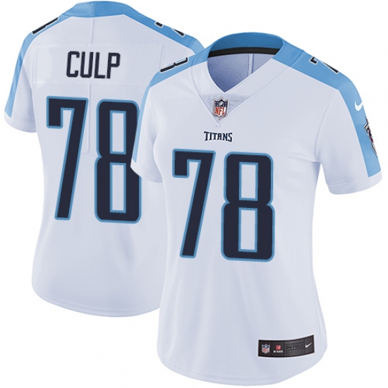 Women's Nike Tennessee Titans #78 Curley Culp Elite White NFL Jersey - Ujersey