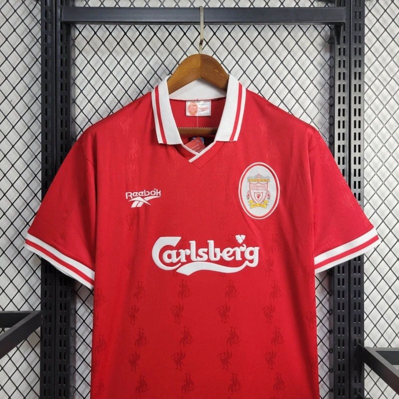 Liverpool Retro Football Jersey Home Custom Shirt 1996/97 - ujerseystore