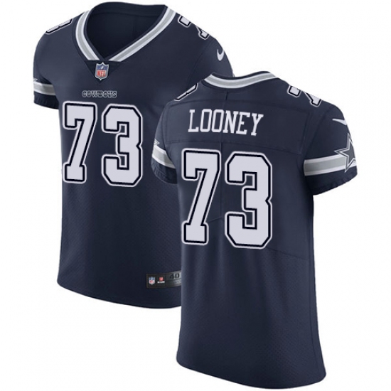 Men's Nike Dallas Cowboys #73 Joe Looney Navy Blue Team Color Vapor Untouchable Elite Player NFL Jersey - Ujersey