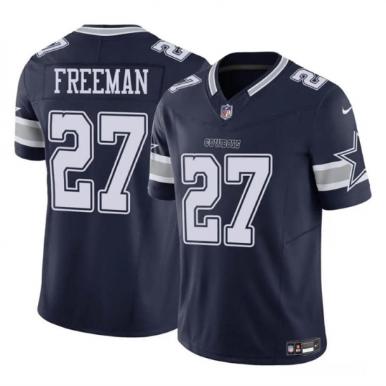 Men's Dallas Cowboys #27 Royce Freeman Navy 2023 F.U.S.E Vapor Untouchable Limited Football Stitched Jersey - Ujersey