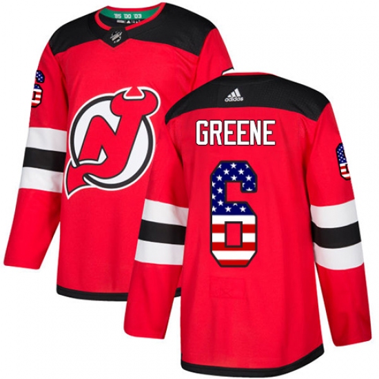 Youth Adidas New Jersey Devils #6 Andy Greene Authentic Red USA Flag Fashion NHL Jersey - Ujersey