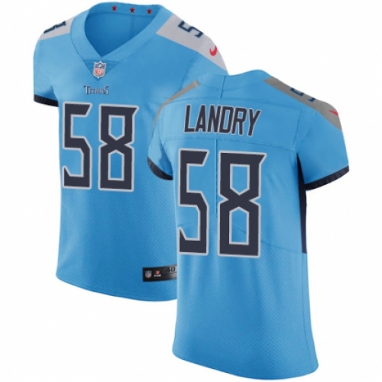 Men's Nike Tennessee Titans #58 Harold Landry Light Blue Alternate Vapor Untouchable Elite Player NFL Jersey - Ujersey