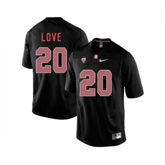 Stanford Cardinal 20 Bryce Love Blackout College Football Jersey