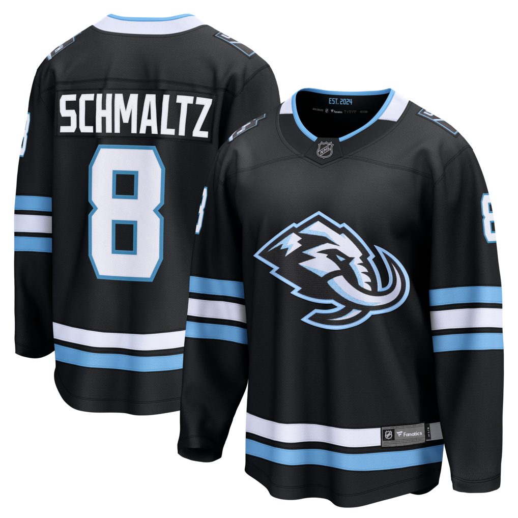 Men's Utah Mammoth Nick Schmaltz Fanatics Black Home Breakaway Player Jersey - SUjersey01