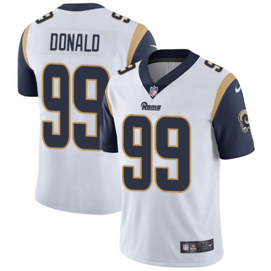 Youth Nike Los Angeles Rams #99 Aaron Donald White Vapor Untouchable Limited Player NFL Jersey - Ujersey