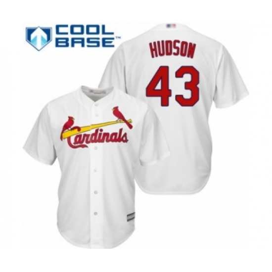 Youth St. Louis Cardinals #43 Dakota Hudson Authentic White Home Cool Base Baseball Player Jersey - Ujersey