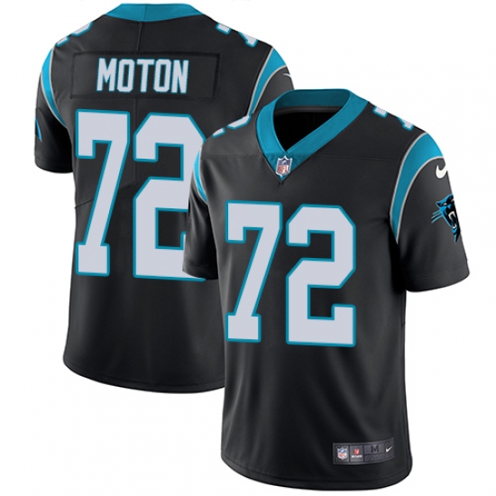Youth Nike Carolina Panthers #72 Taylor Moton Black Team Color Vapor Untouchable Limited Player NFL Jersey - Ujersey