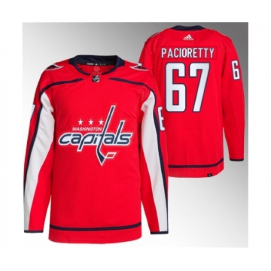 Men's Washington Capitals #67 Max Pacioretty Red Stitched Jersey - Ujersey