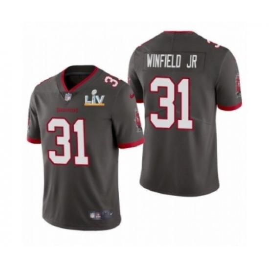 Women's Tampa Bay Buccaneers #31 Antoine Winfield Jr Super Bowl LV Pewter Jersey - Ujersey