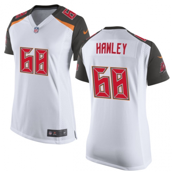 Women's Nike Tampa Bay Buccaneers #68 Joe Hawley Game White NFL Jersey - Ujersey