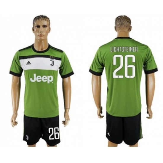 Juventus #26 Lichtsteiner SEC Away Soccer Club Jersey