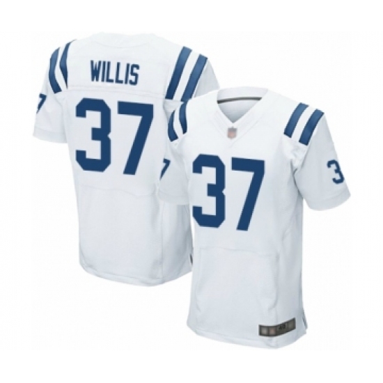 Men's Indianapolis Colts #37 Khari Willis Elite White Football Jersey - Ujersey