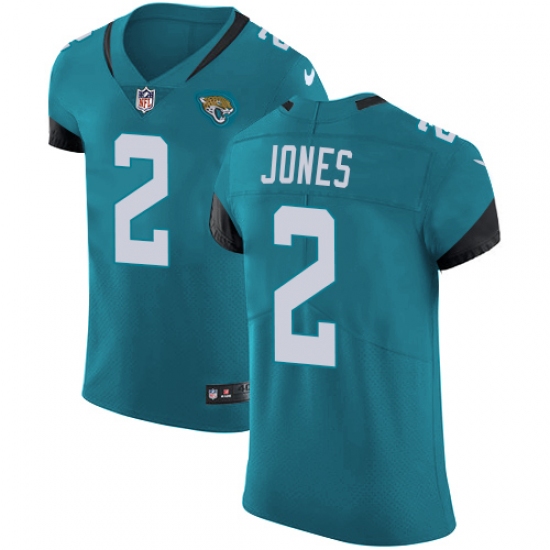 Men's Nike Jacksonville Jaguars #2 Landry Jones Teal Green Alternate Vapor Untouchable Elite Player NFL Jersey - Ujersey