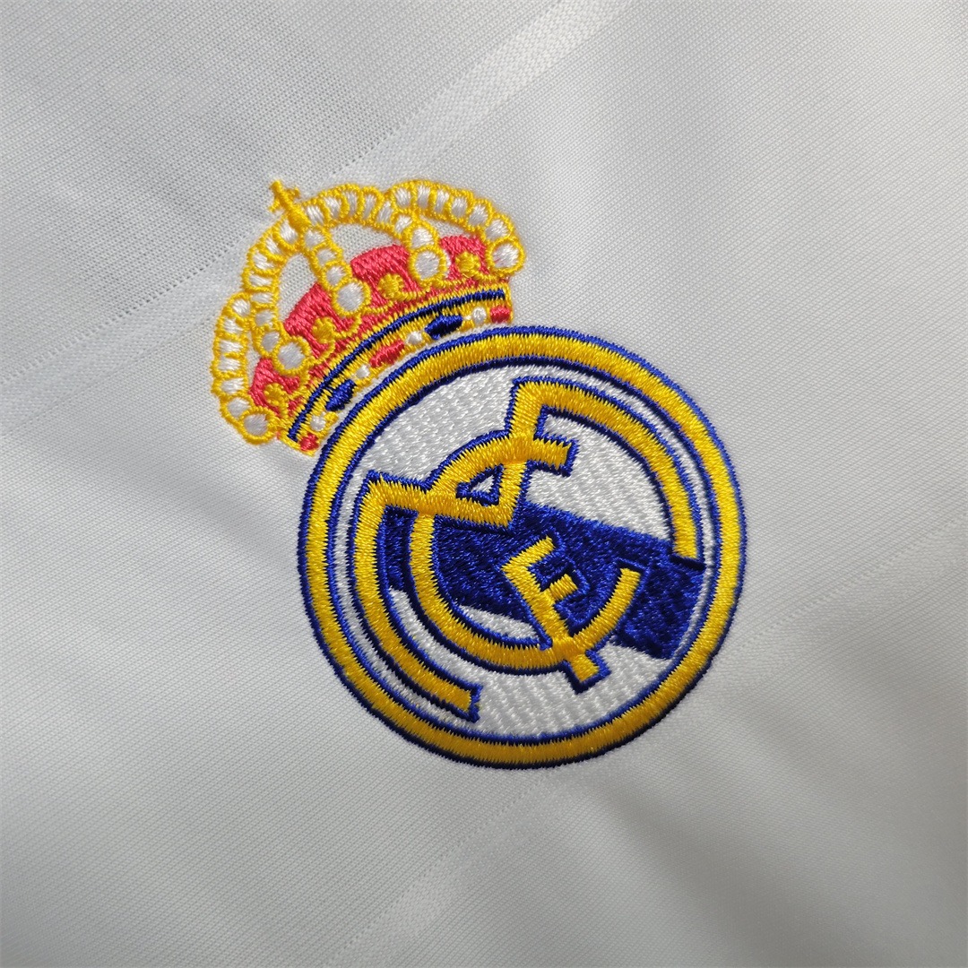 Real Madrid Retro Jersey Home Custom Long Sleeve Soccer Shirt 2013/14 - ujerseystore