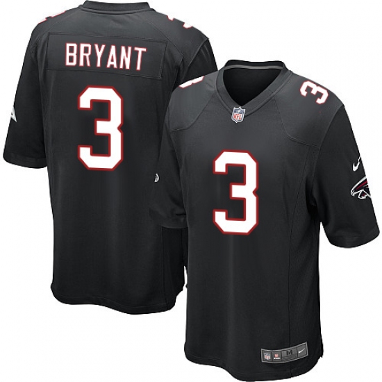 Men's Nike Atlanta Falcons #3 Matt Bryant Game Black Alternate NFL Jersey - Ujersey