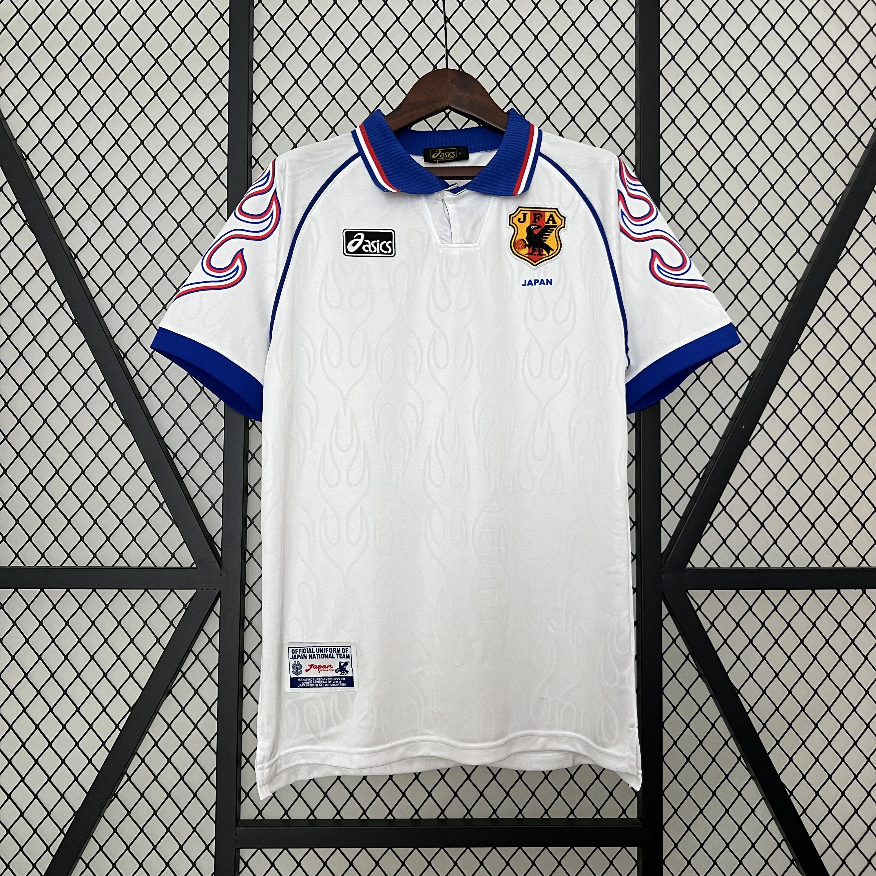 Japan Retro Soccer Jersey Away Custom Shirt 1998 - Ujersey