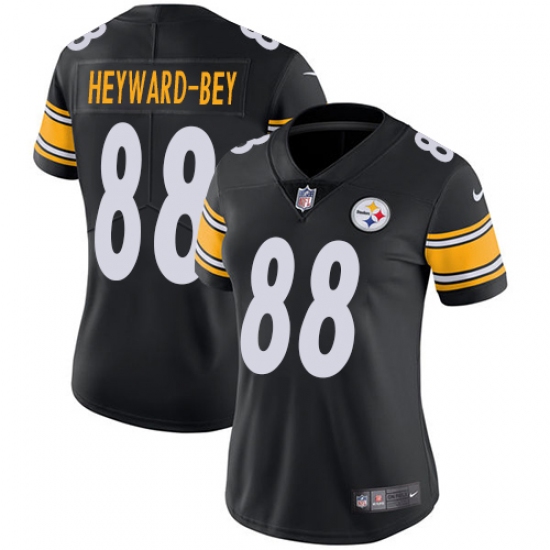 Women's Nike Pittsburgh Steelers #88 Darrius Heyward-Bey Black Team Color Vapor Untouchable Limited Player NFL Jersey - Ujersey