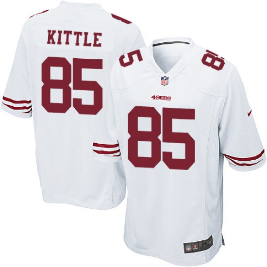 Men's Nike San Francisco 49ers #85 George Kittle Game White NFL Jersey - Ujersey