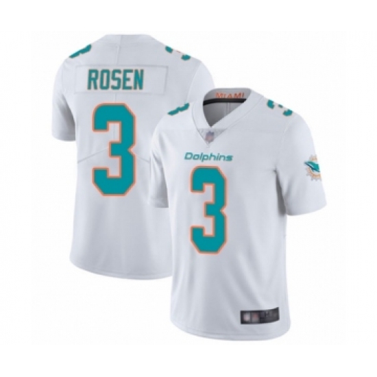 Youth Miami Dolphins #3 Josh Rosen White Vapor Untouchable Limited Player Football Jersey - Ujersey
