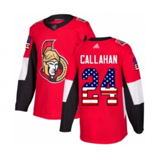 Youth Ottawa Senators #24 Ryan Callahan Authentic Red USA Flag Fashion Hockey Jersey - Ujersey
