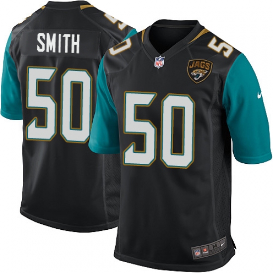 Men's Nike Jacksonville Jaguars #50 Telvin Smith Game Black Alternate NFL Jersey - Ujersey