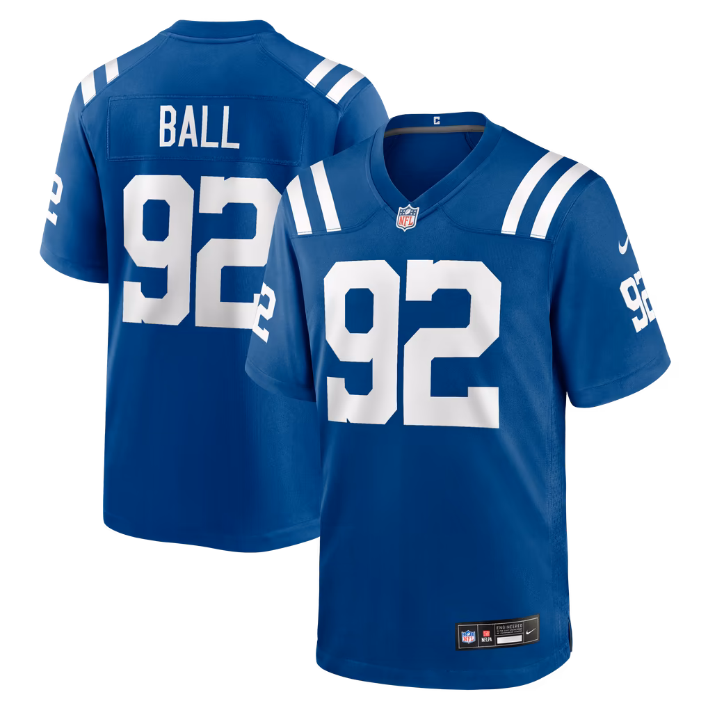 Men's Indianapolis Colts Cameron Ball Nike Royal Team Game Jersey - Ujersey Shop