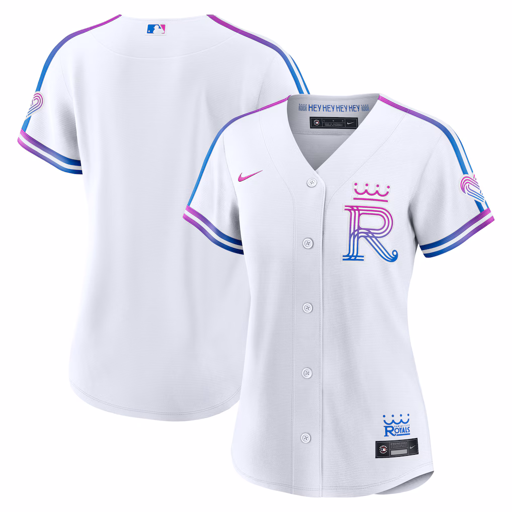 Women's Kansas City Royals Nike White 2026 City Connect Stadium Jersey - Vujersey Los Angeles Rams