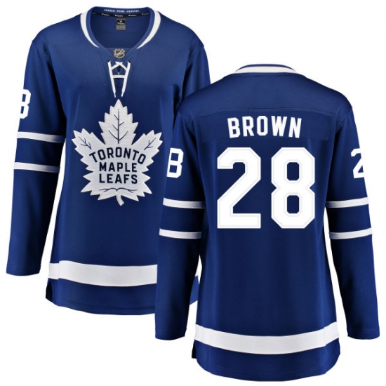 Women's Toronto Maple Leafs #28 Connor Brown Fanatics Branded Royal Blue Home Breakaway NHL Jersey - Ujersey