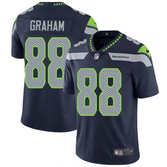 Youth Nike Seattle Seahawks #88 Jimmy Graham Steel Blue Team Color Vapor Untouchable Limited Player NFL Jersey - Ujersey