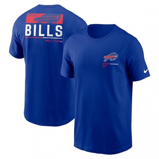 Men's Buffalo Bills Blue Team Incline T Shirt - Ujersey
