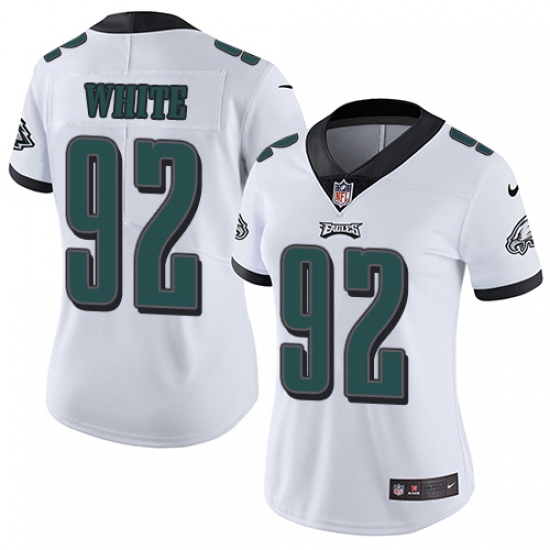 Women's Nike Philadelphia Eagles #92 Reggie White White Vapor Untouchable Limited Player NFL Jersey - Ujersey