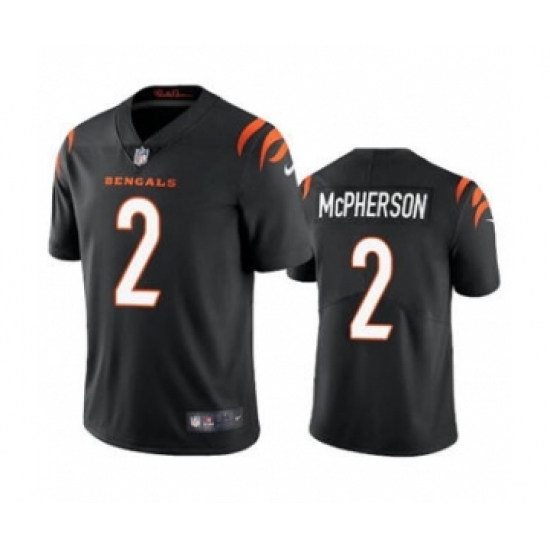 Men's Cincinnati Bengals #2 Evan McPherson Black Vapor Untouchable Limited Stitched Jersey - Ujersey