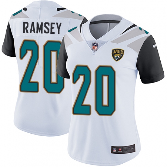 Women's Nike Jacksonville Jaguars #20 Jalen Ramsey White Vapor Untouchable Limited Player NFL Jersey - Ujersey